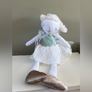 NWT Cottontail Lane Lamb Shelf Sitter Nursery Decor Easter Spring Decoration